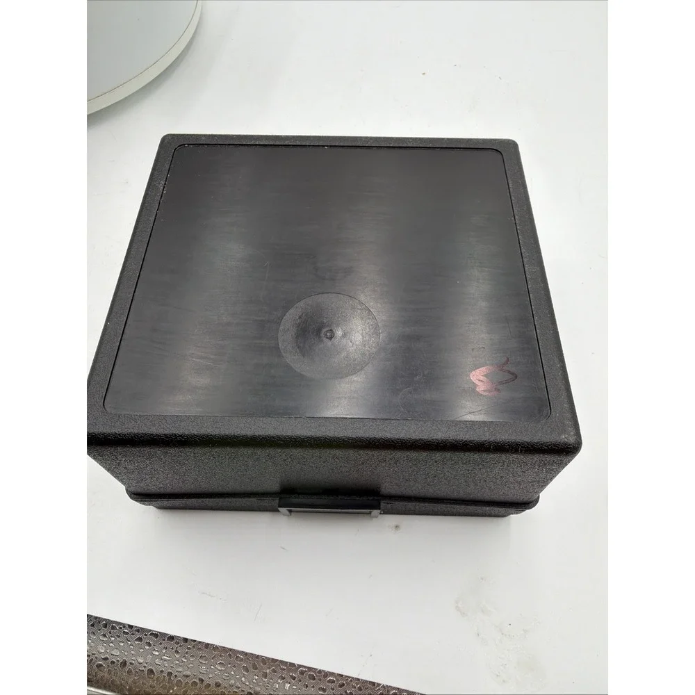 Vintage Evco Plastic File Box Black With Brown Top